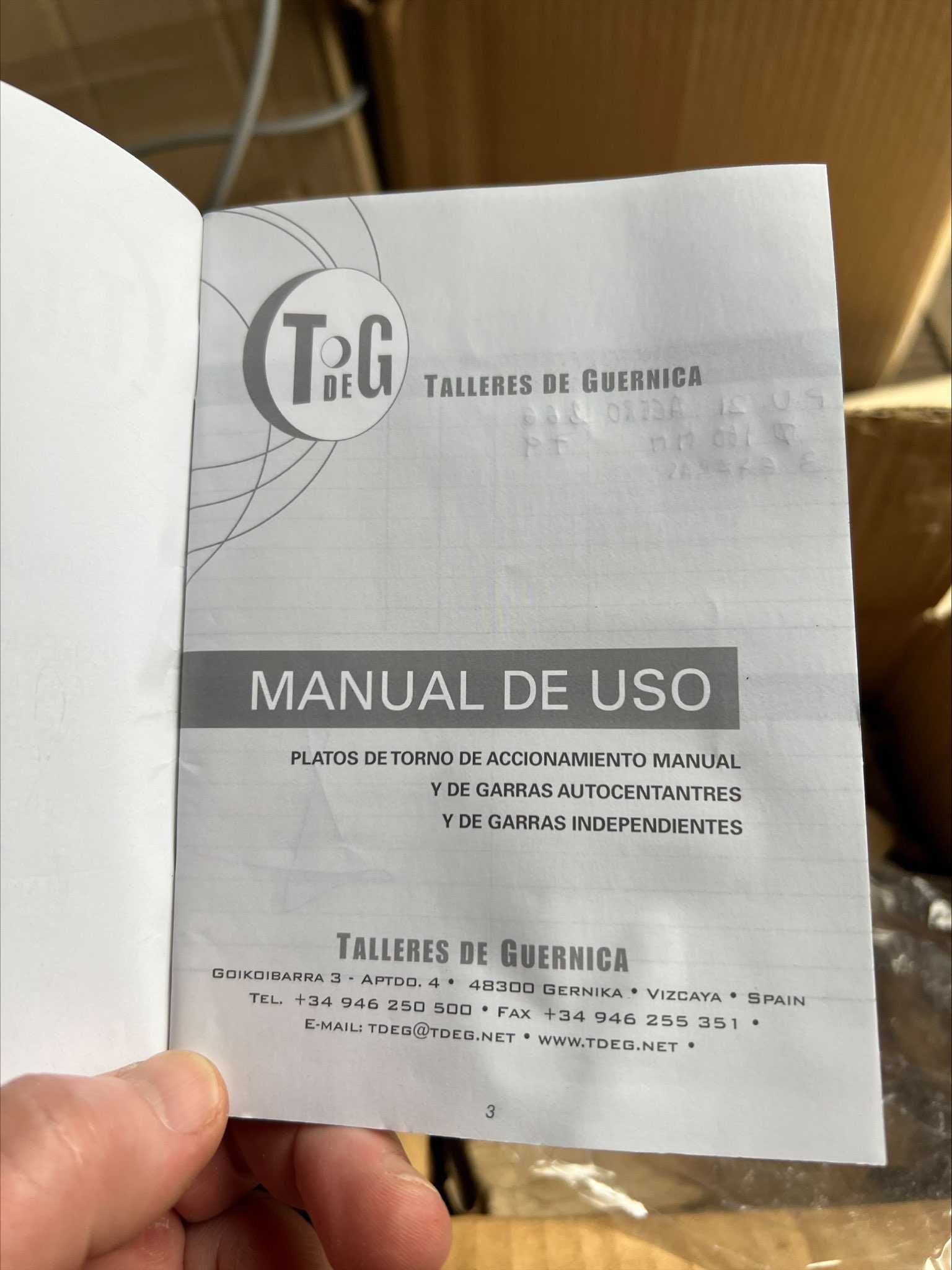 Патрон токарный 3-х кулачковый сталь д.160 и д.125 TDeG Испания
