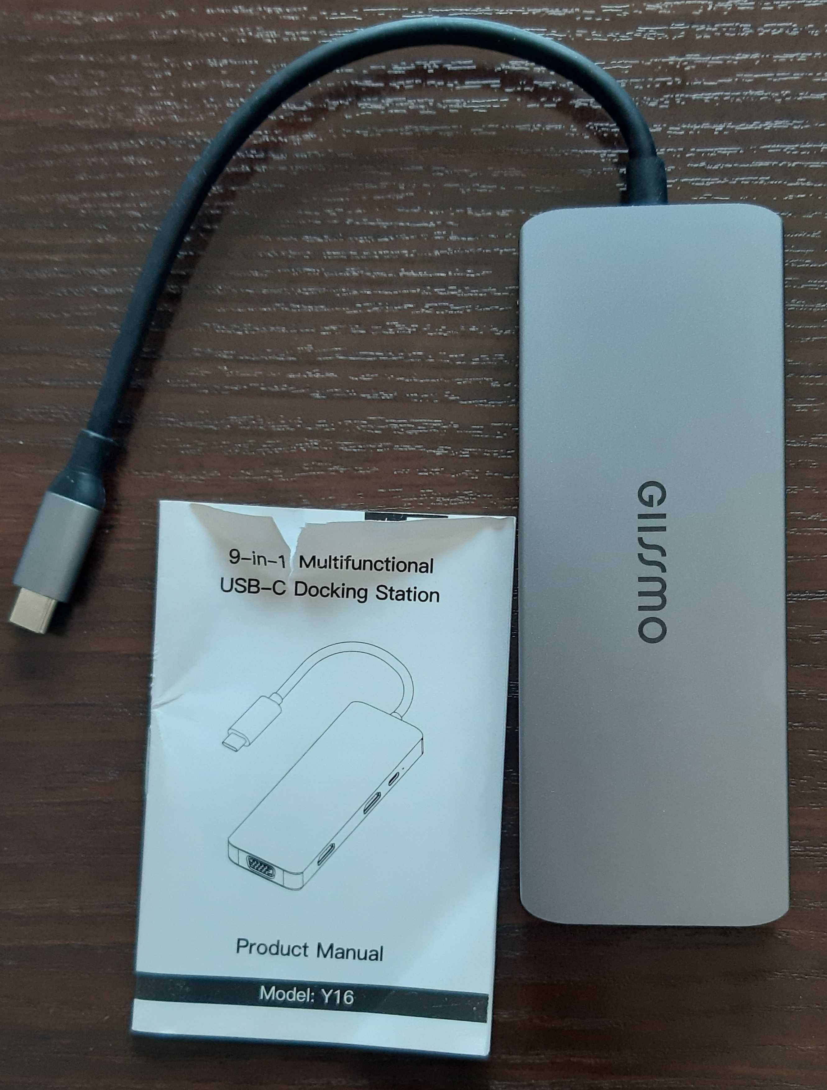 Stacja dokująca USB-C 9 portów - GIISSMO Y16 9in1 HUB