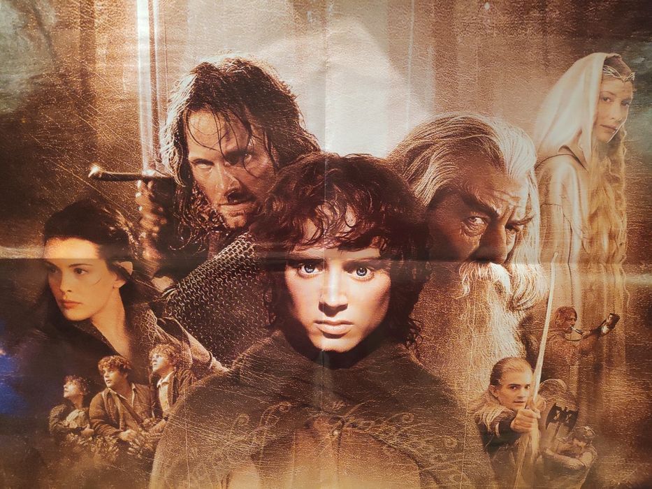 Plakat "Władca Pierścieni Drużyna Pierścienia"  2001r. unikat