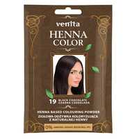 Venita Henna Color 19 Czarna Czekolada - Ziołowa Odżywka Koloryzująca