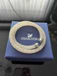 Swarovski bransoletla biala przezroczysta krysztalki sprezyna