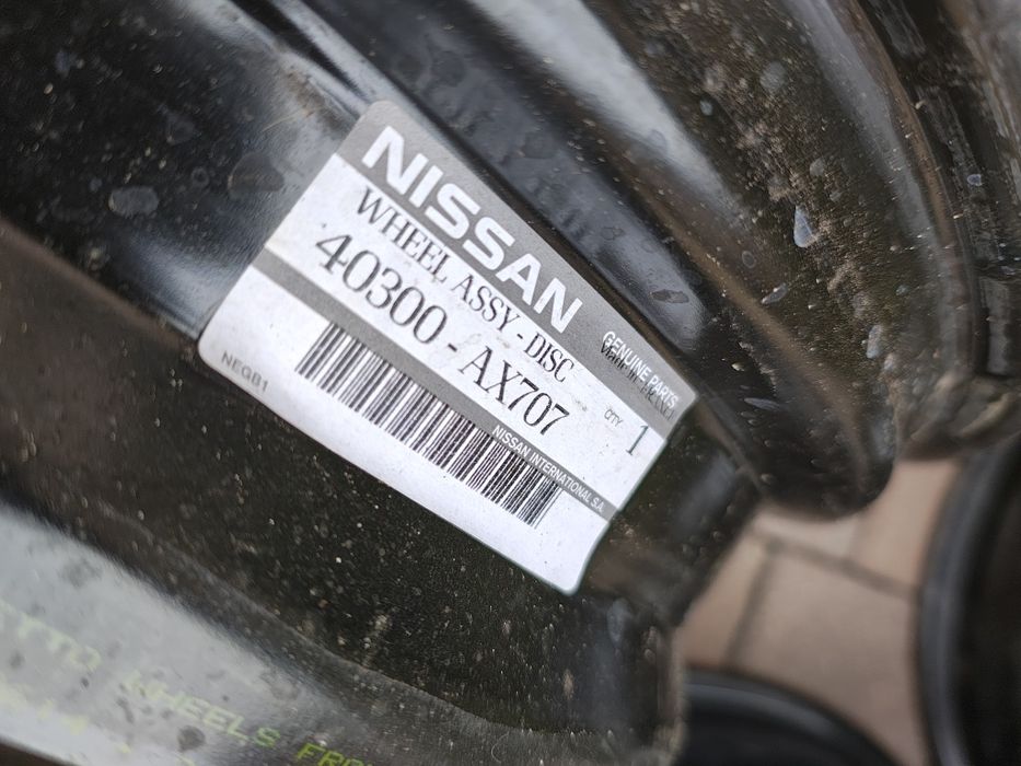 Felgi 15 Nissan 4x100 5,5J et50 nr40300