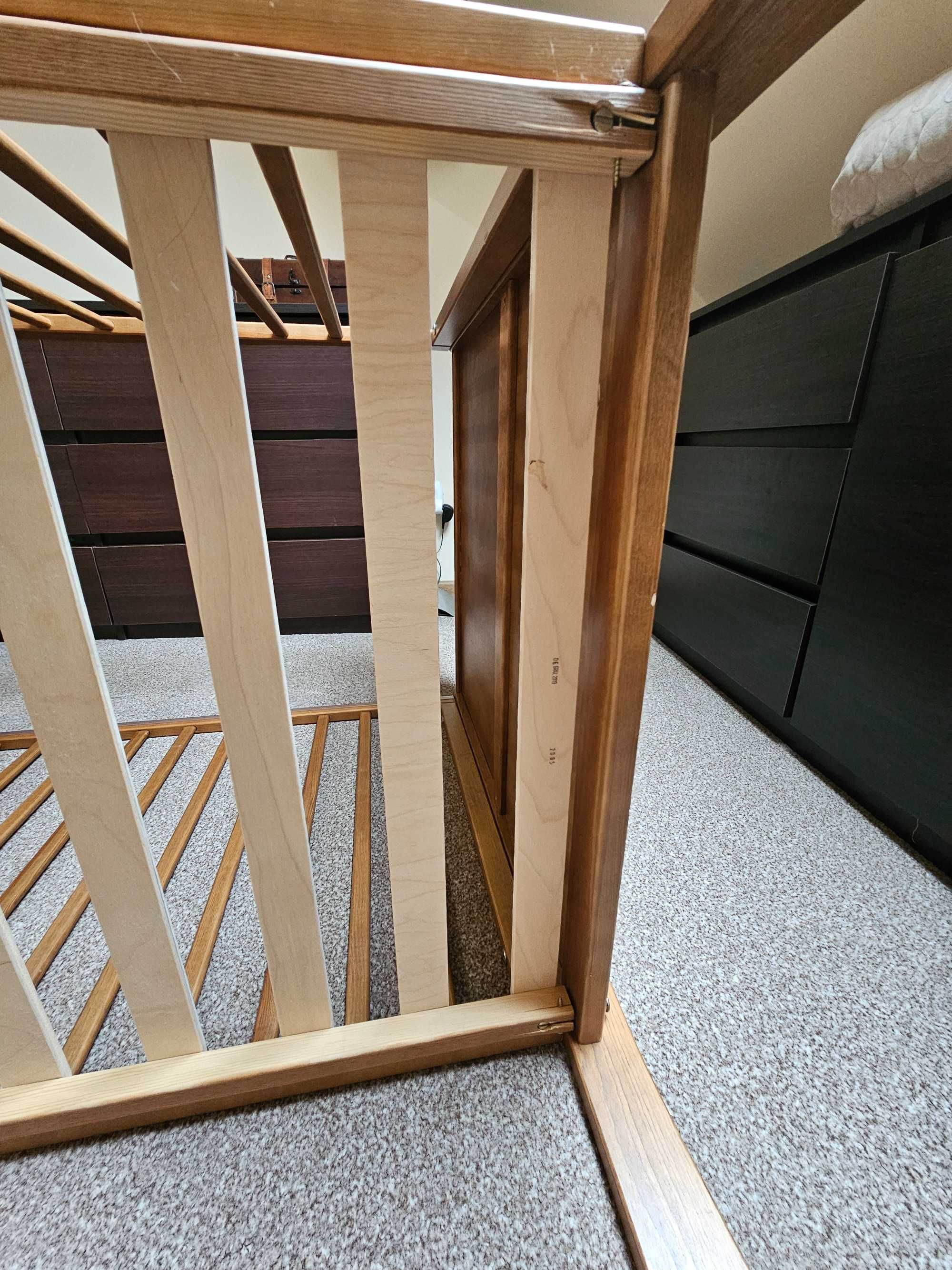 Łóżeczko dziecięce Woodies Vintage drewniane uszkodzone do naprawy