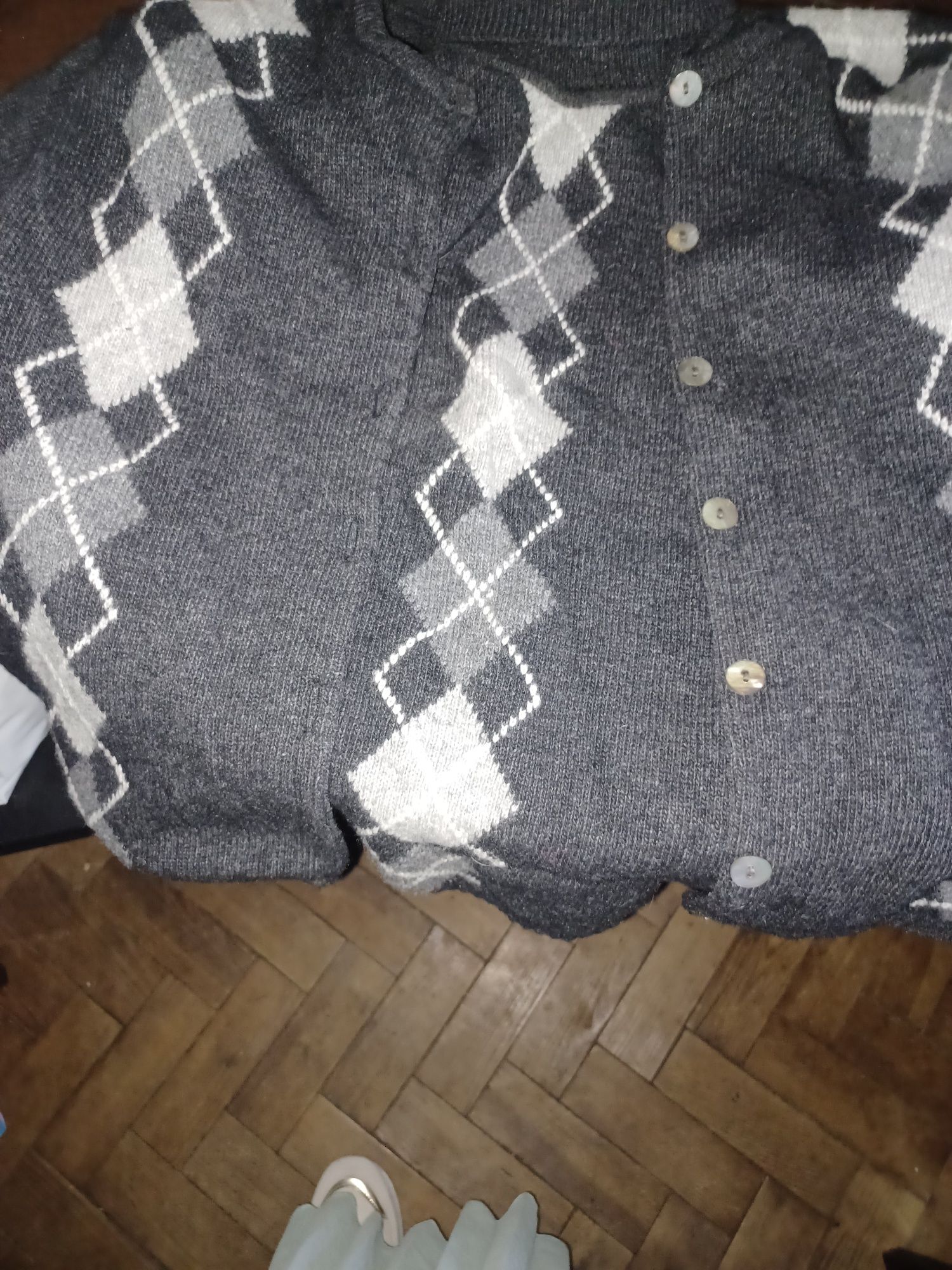 Conjunto de malha camisola e casaco