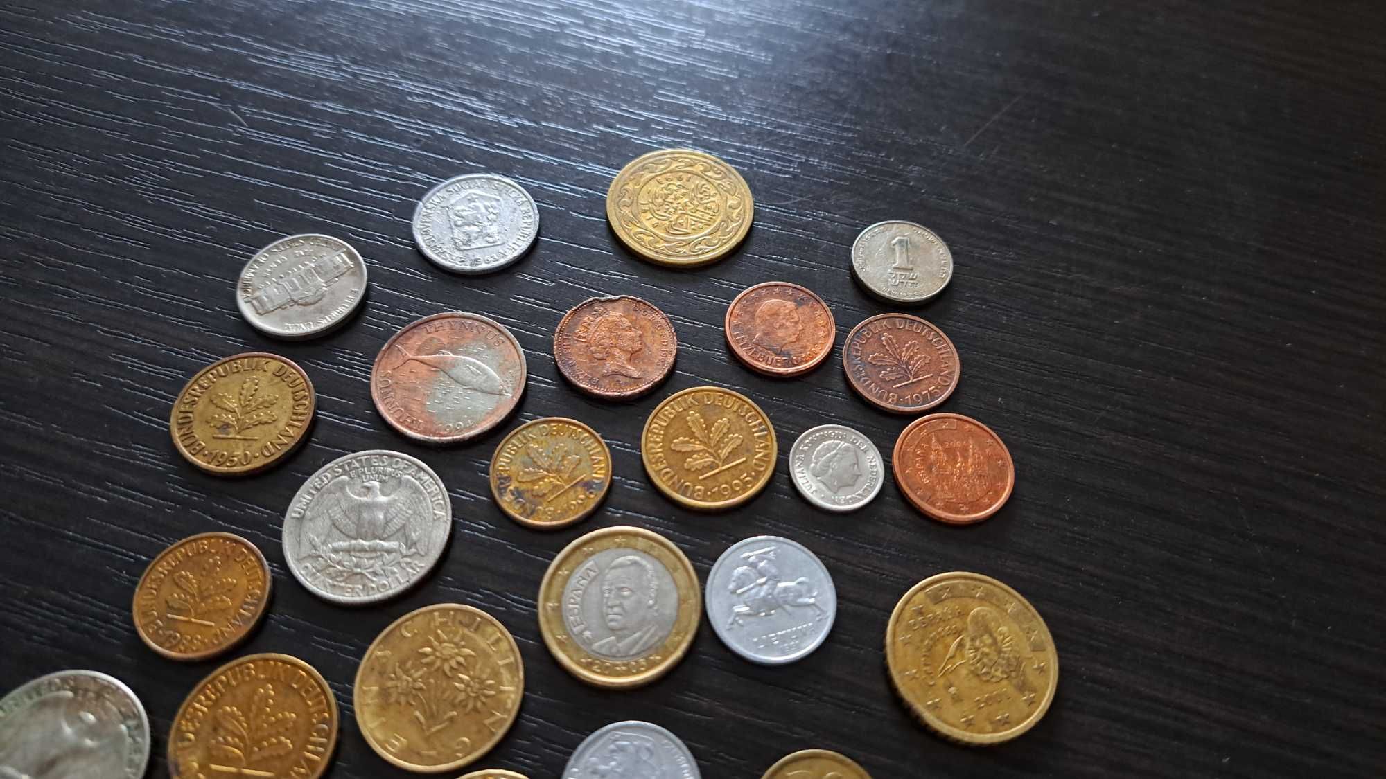 Monety z różnych krajów