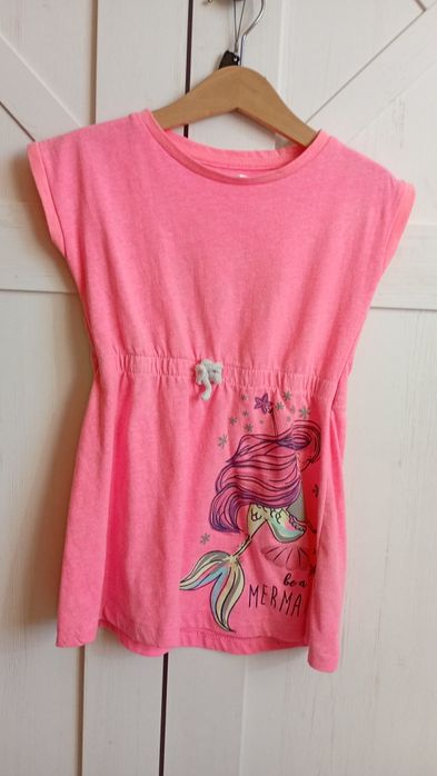 Sukienka syrenka różowa 110 cm