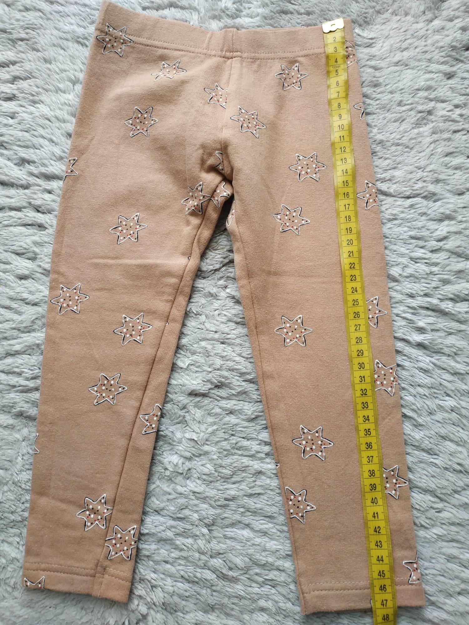Ocieplane legginsy w gwiazdki/święta/little kids/Pepco/r.98/104
