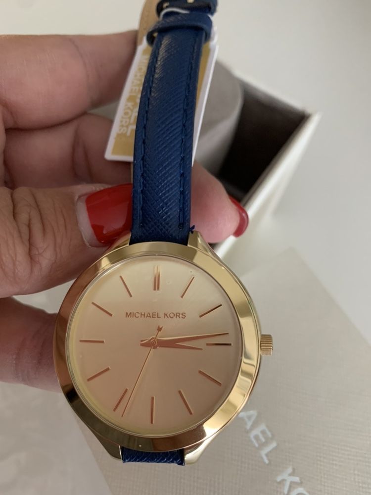 Relógio MK Michael Kors azul NOVO