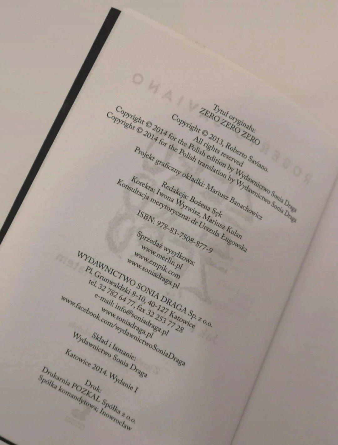 Zero zero zero. Jak kokaina rządzi światem - Roberto Saviano