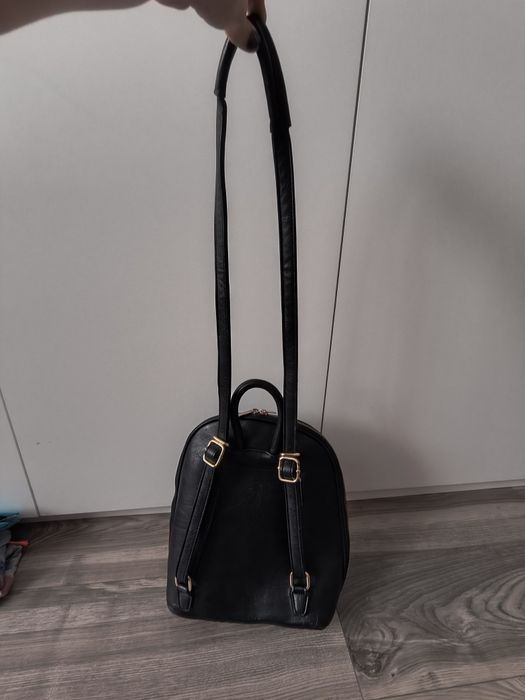 Plecak czarny skóra ekologiczna