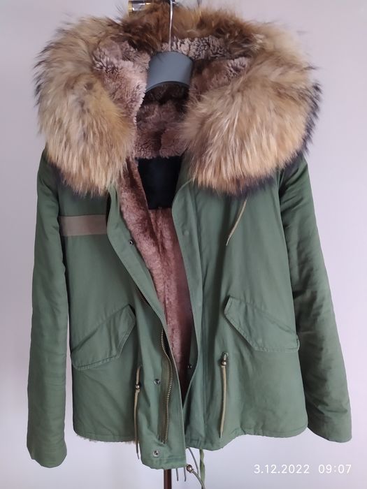 Kurtka na naturalnym futrze rozmiar L
