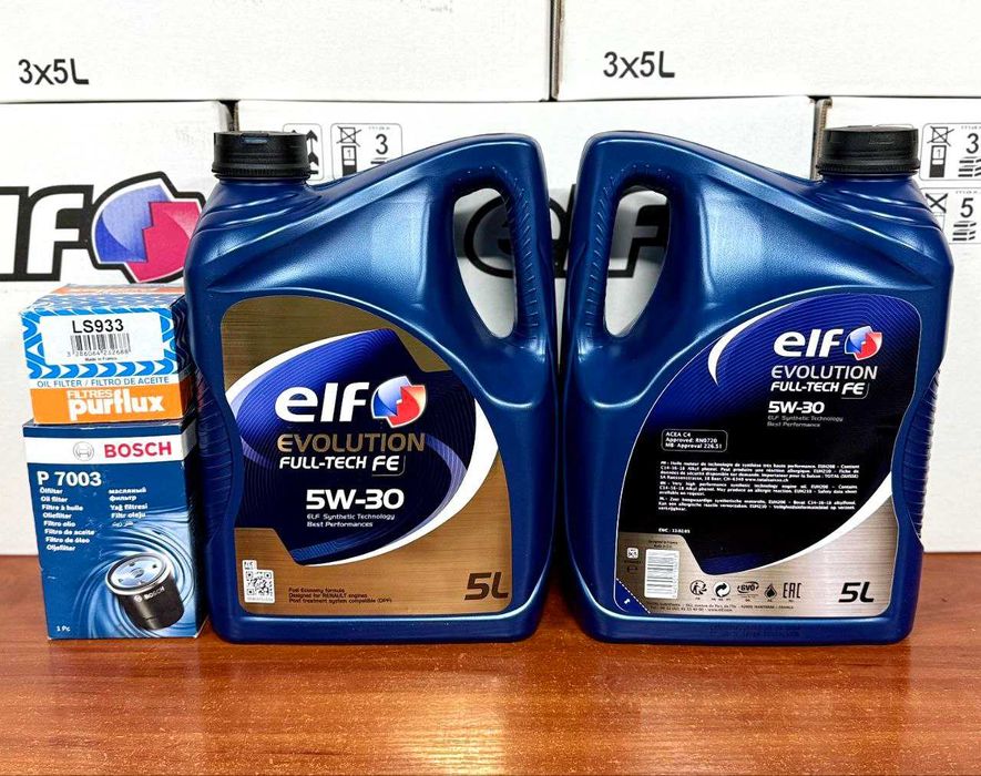 Моторна олива Ельф  Elf evolution Full-Tech FE 5w-30 5 л.