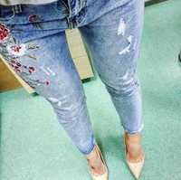 Стильные джинсы высокая посадка размер s uk 8 eur 36