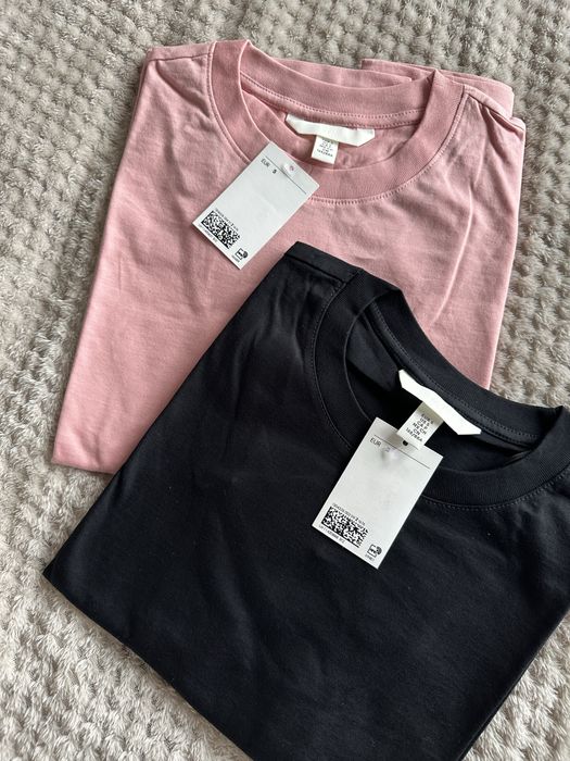 Лонгслів жіночий H&M бавовна,розмір S-M,рожева