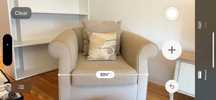 Sofa com algumas manchas