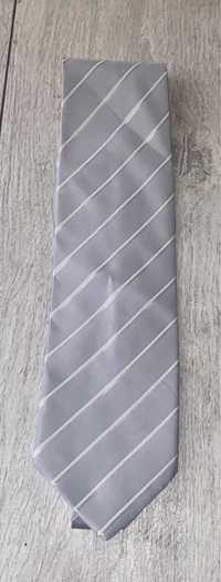 Szary krawat męski