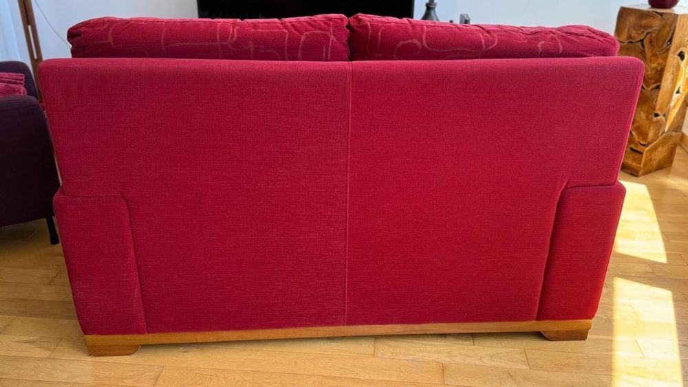 Sofa 2 lugares vermelho