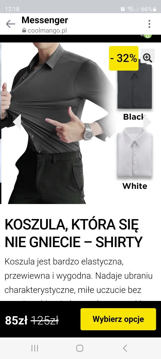 Nowa koszula biała , XXL