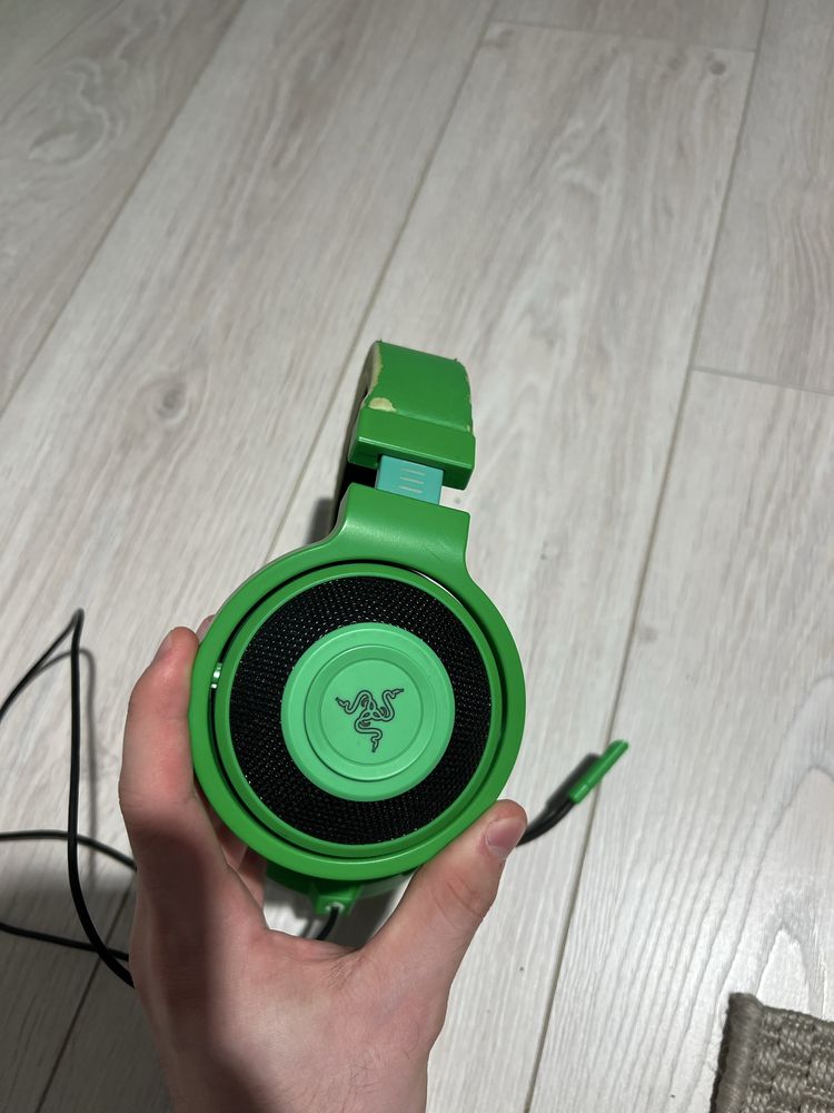 Sluchawki razer kraken pro zielone gamingowe