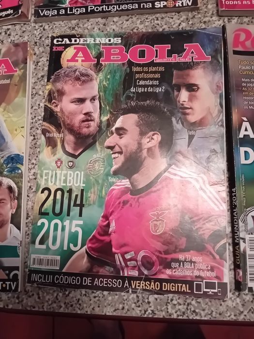Conjunto de 7 Revistas de Futebol