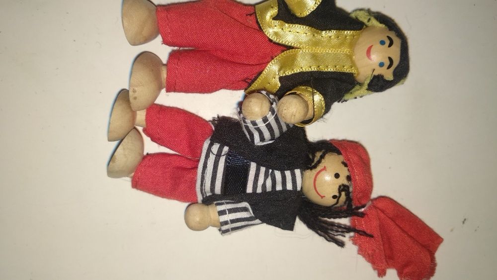 детская игрушка пират дерево кукла 2шт деревянная 9см германия