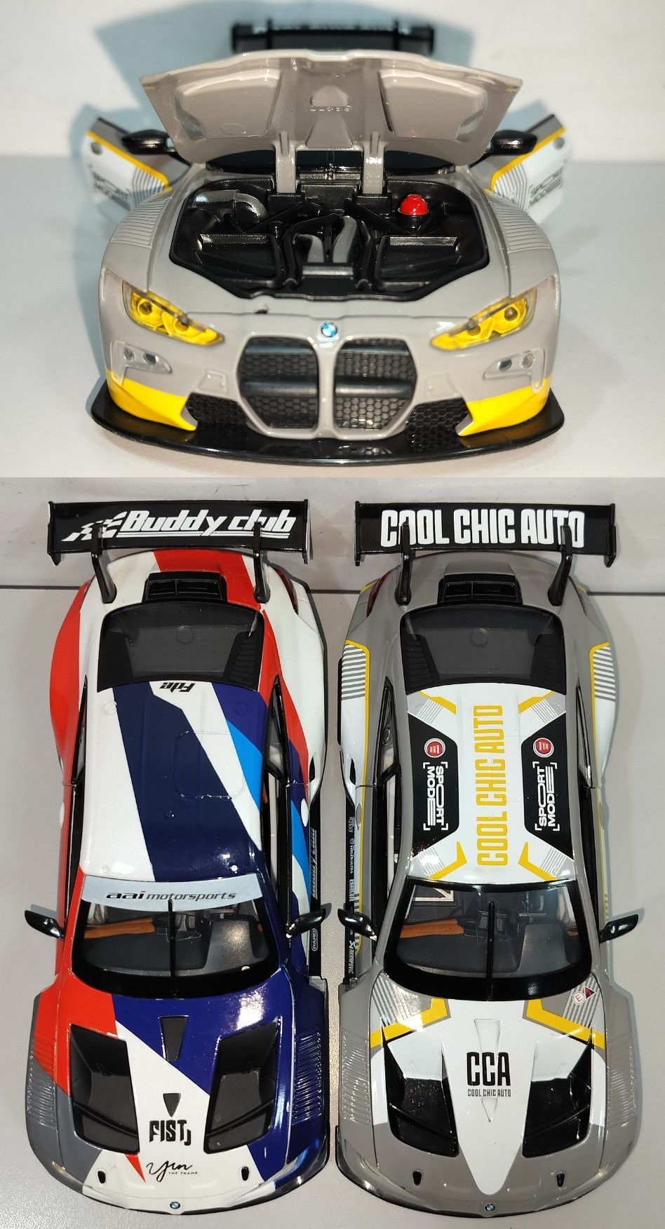 BMW M4 GT3 Racing модель 1:24 ТМ Автопром Металлическая звук свет