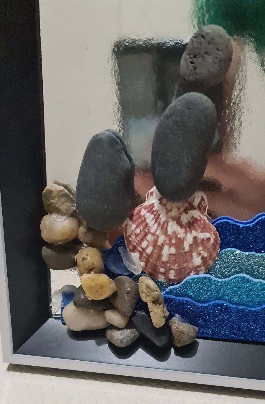 Moldura com tema do mar.  Nova