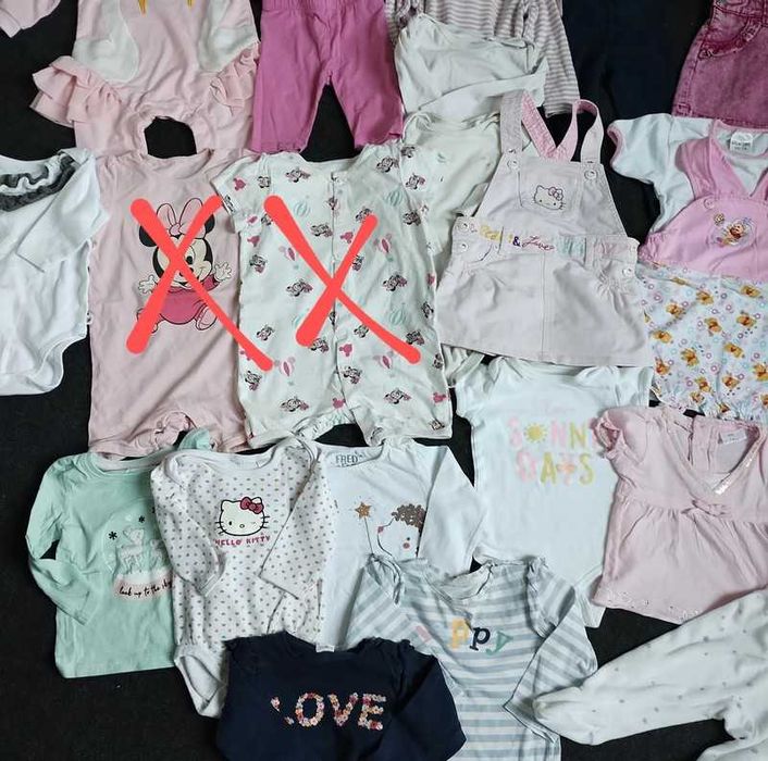 Zestaw H&M ubranek dla dziewczynki rozm. 74/80