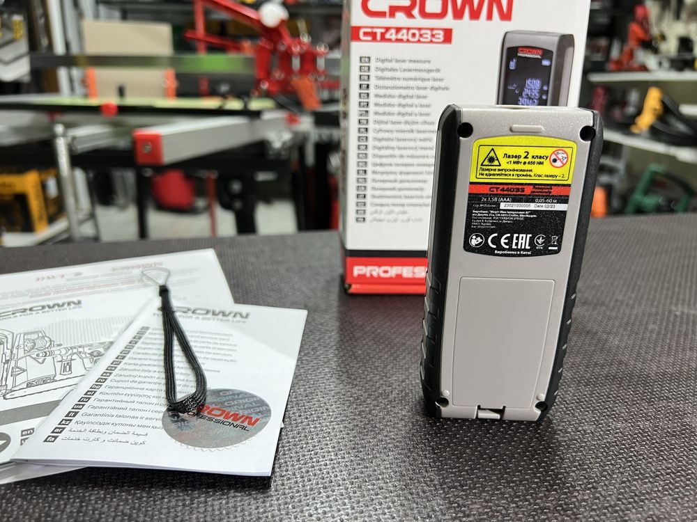 Электронная рулетка Лазерный дальномер CROWN CT44033 Угломер