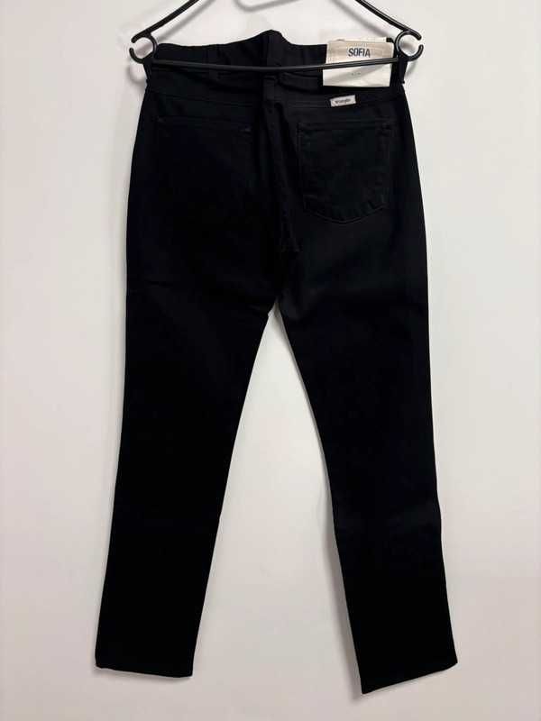 Wrangler Sofia W26 L34 Damskie Jeansy Slim Fit Czarne Stretch Denim