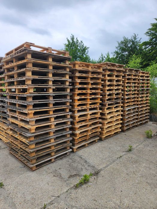 Palety CP7 130x110 drewniane używane przemysłowe chemiczne