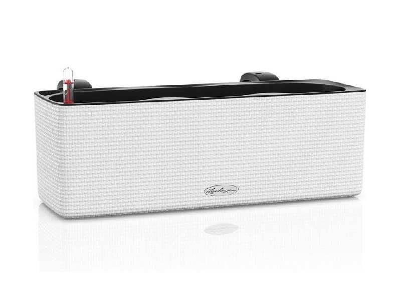 Кашпо вазон Lechuza 13680з автополивом 16" x 5,5" x 5,25", білий колір