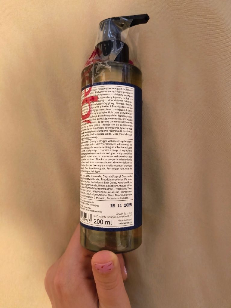 Anwen Your Hairness Szampon (nie tylko) dla mężczyzn 200 ml