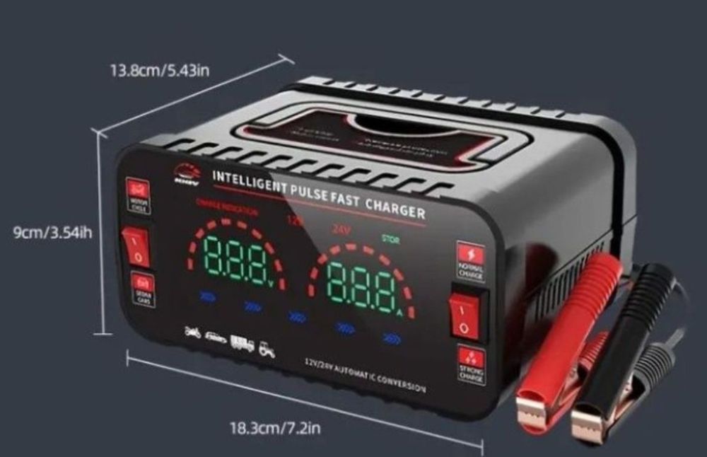 Зарядне для акумолятора 12-24 v 8 ампер автомобиля