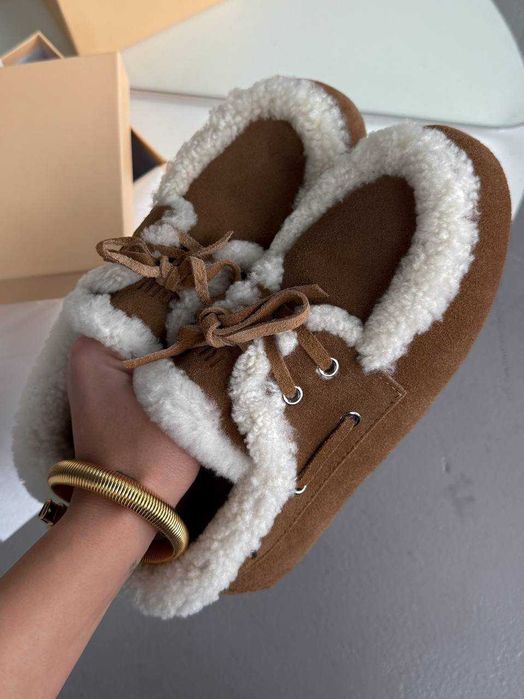 Лофери Miu Miu Loafers Winter Chestnut premium