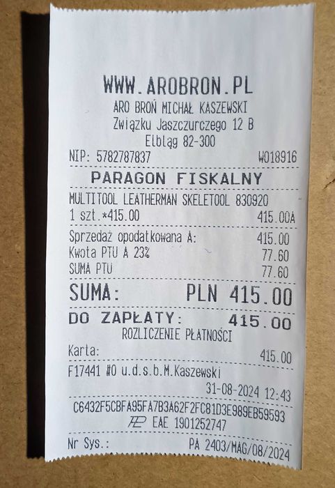 Multitool Leatherman Skeletool