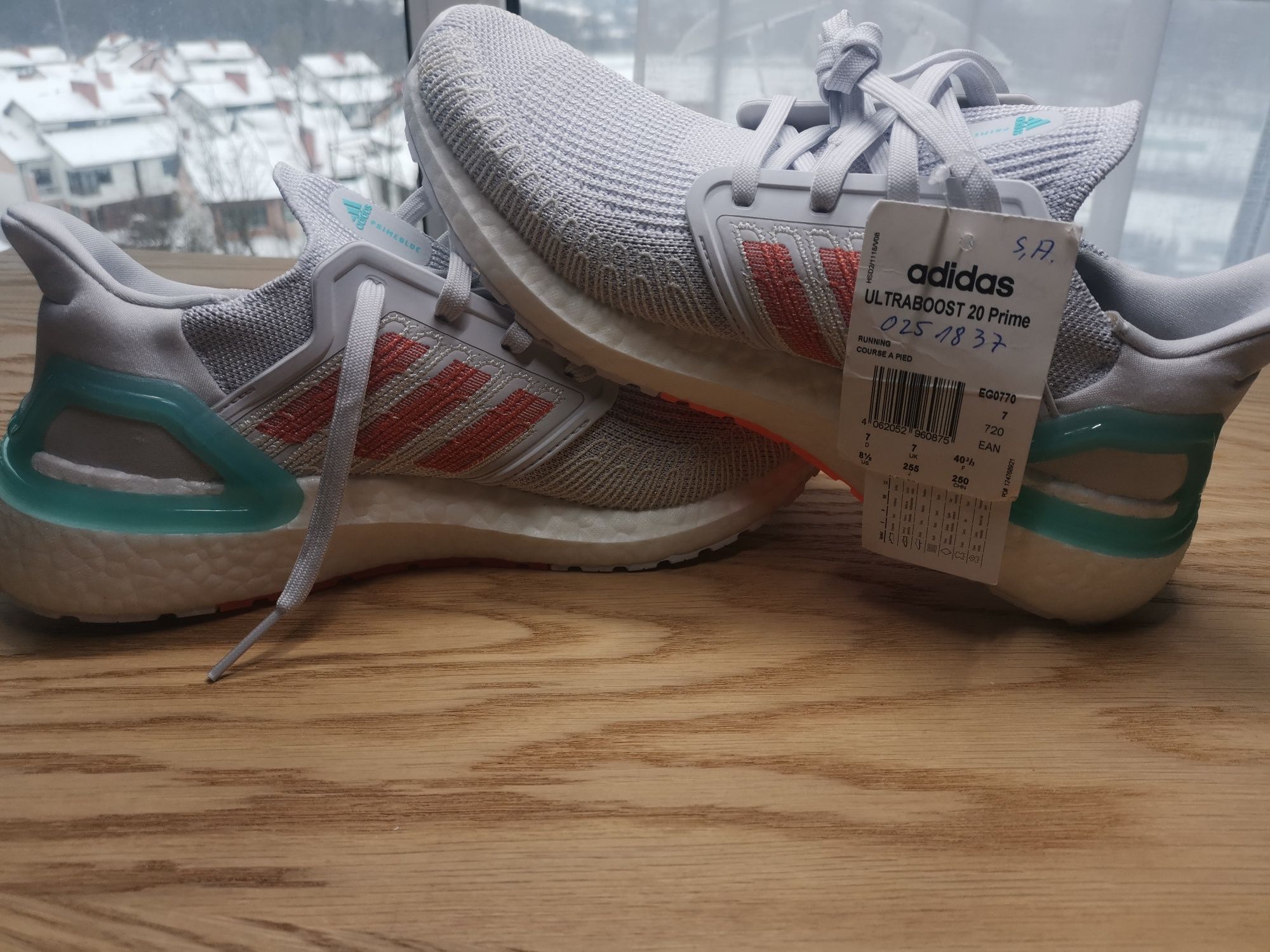 1 шт| 40 2/3 | 26 см | Adidas  Ultraboost 20 Primeblue W [EG0770]