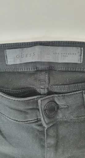 Spodnie jeansy Guess czarne Skinny Low z elastanem damskie M