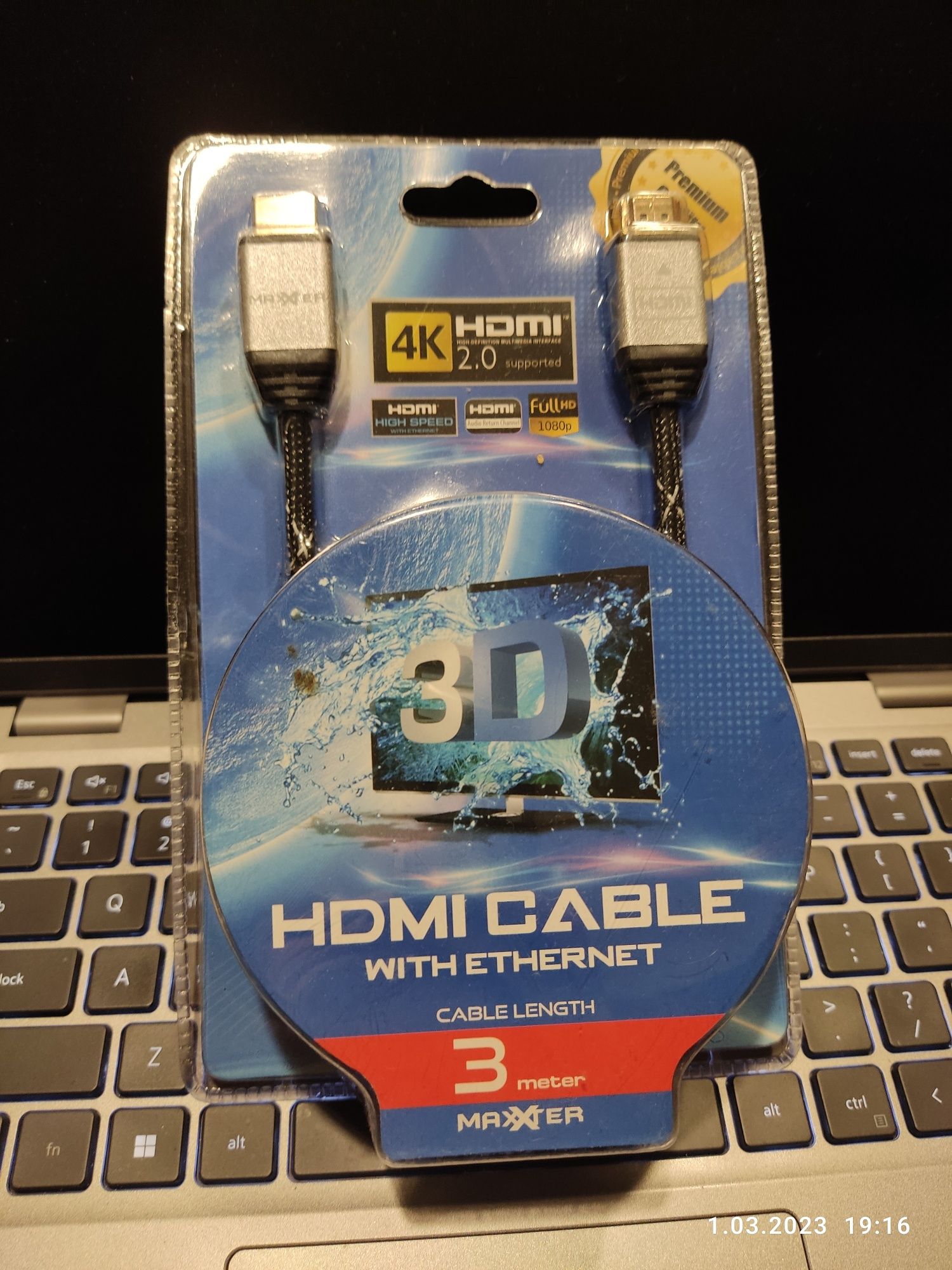 HDMI kabel wraz z internetem 4K full HD 3.0m