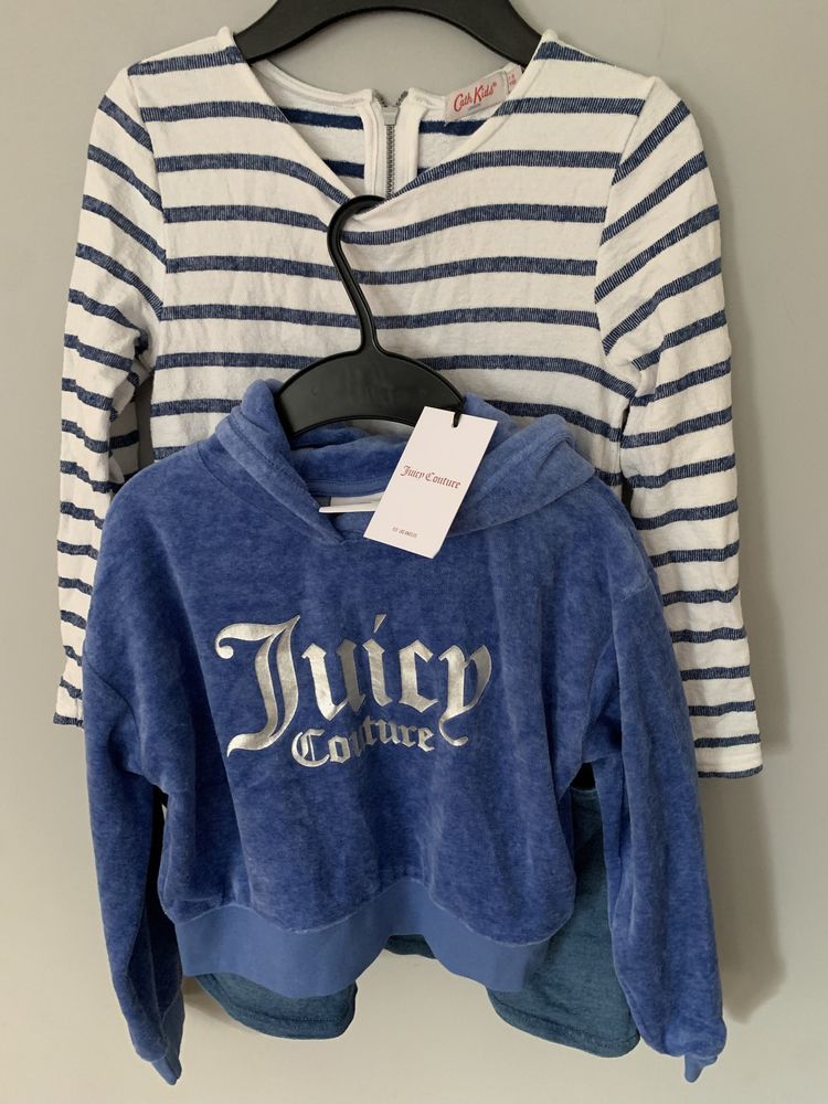 Nowa bluza Juicy Couture welurowa, 7-8 lat + gratis