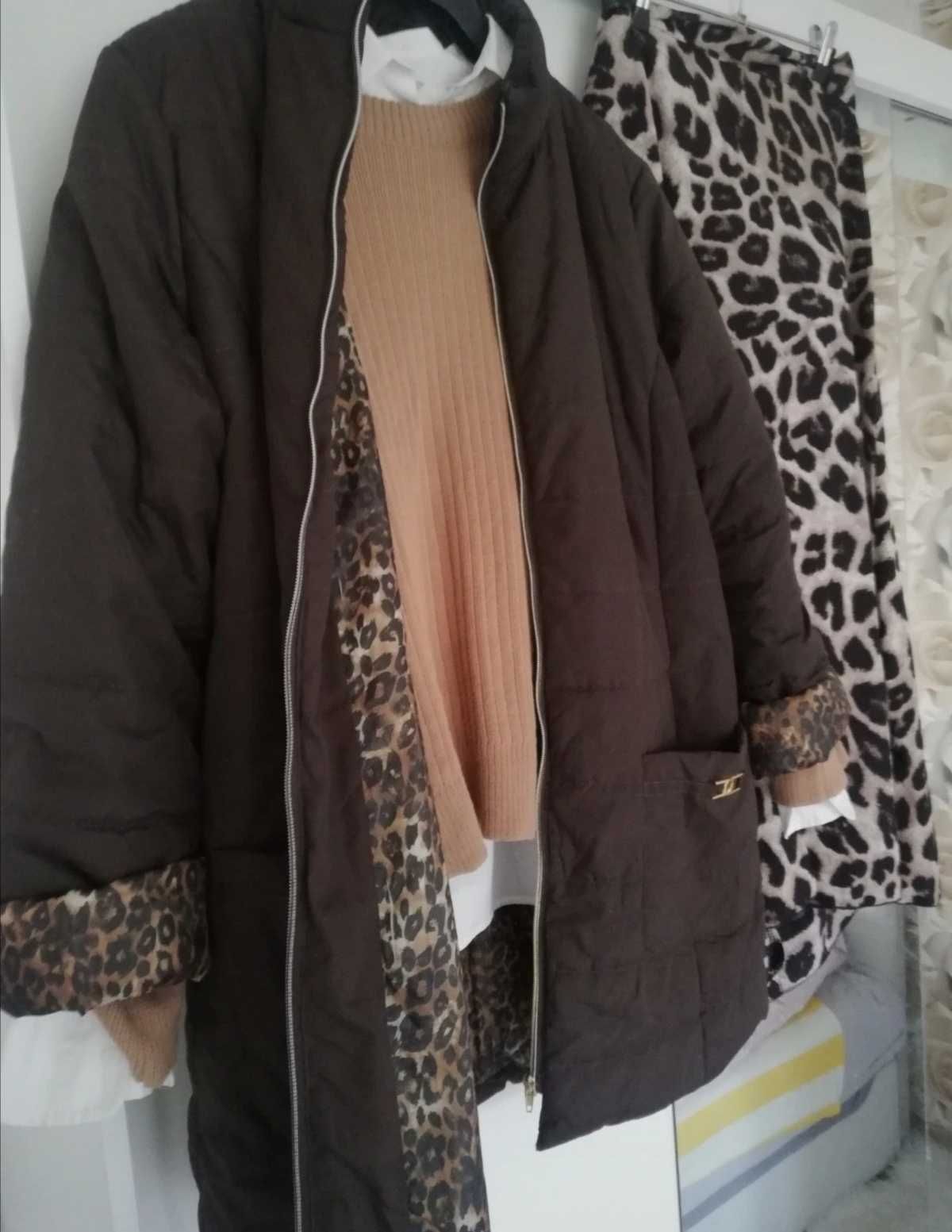 Płaszcz płaszczyk ocieplany parka kurtka r 42 mango