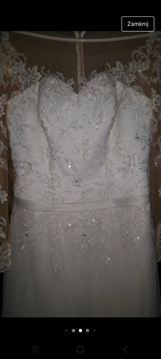 Piękna bajkowa suknia ślubna