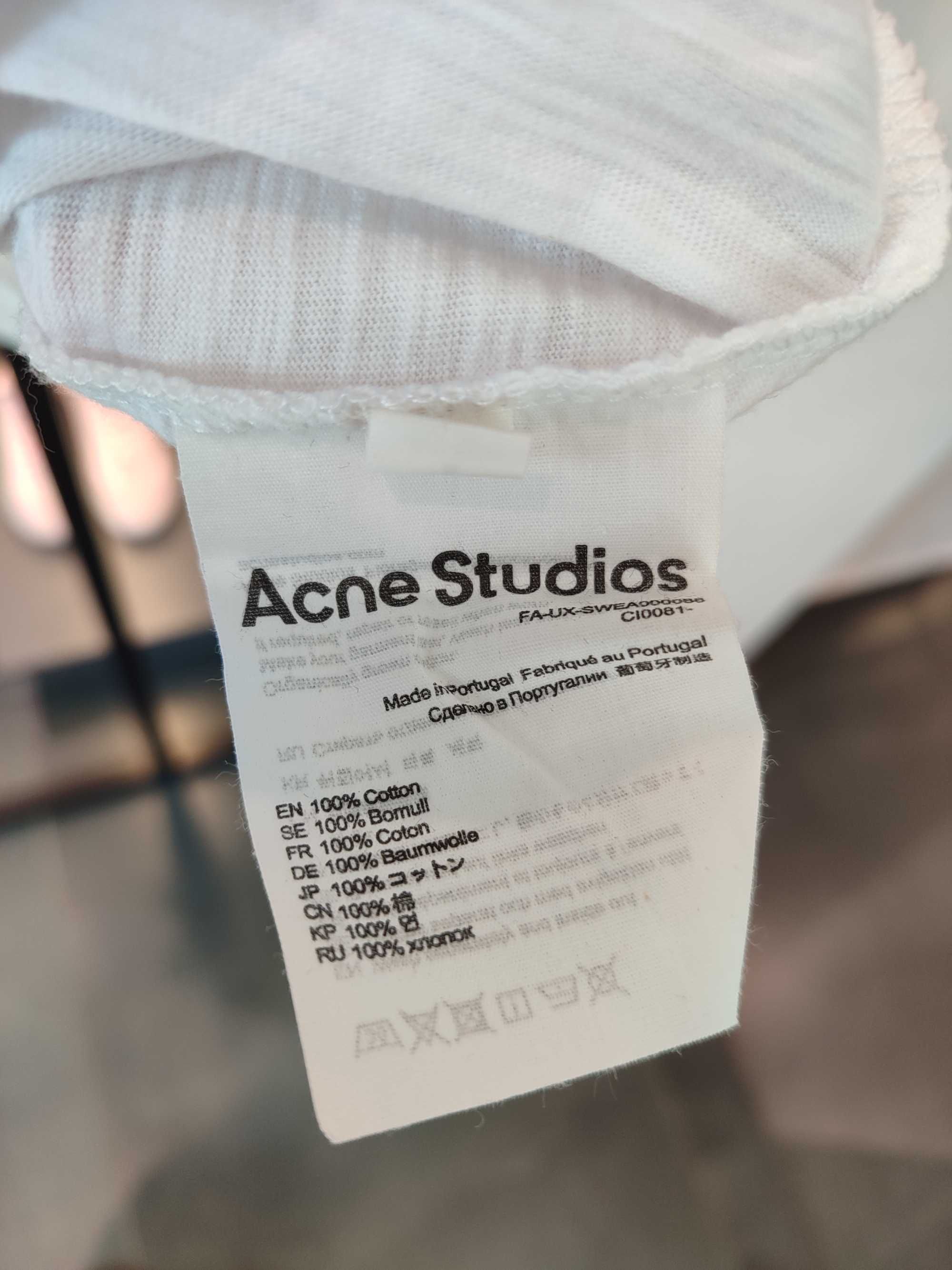 Лонгслів Acne Studios Stamp Logo Long Sleeve Dusty White