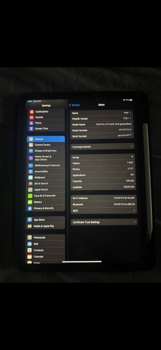 Ipad pro M1 - 128gb - 3rd generation