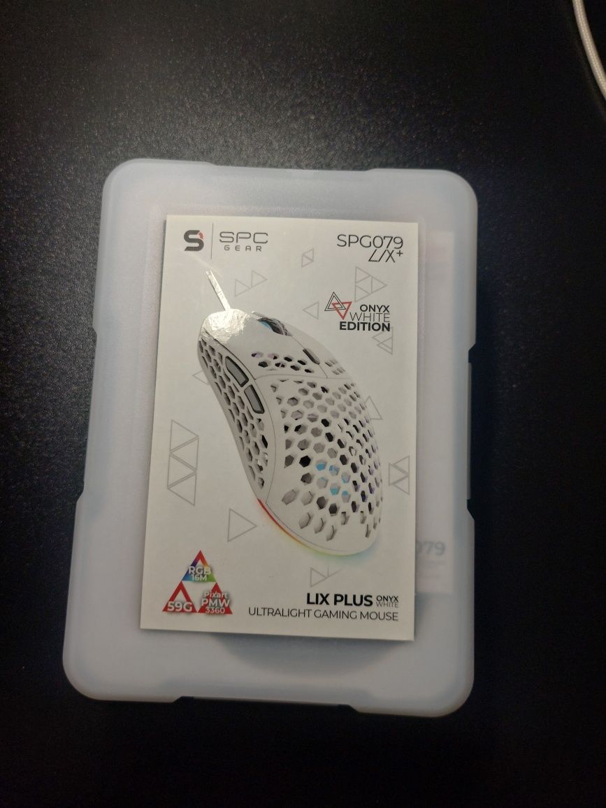 Myszka Gamingowa SPC GEAR lix plus Onyx White