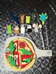 Fantoches + pizza de brincar