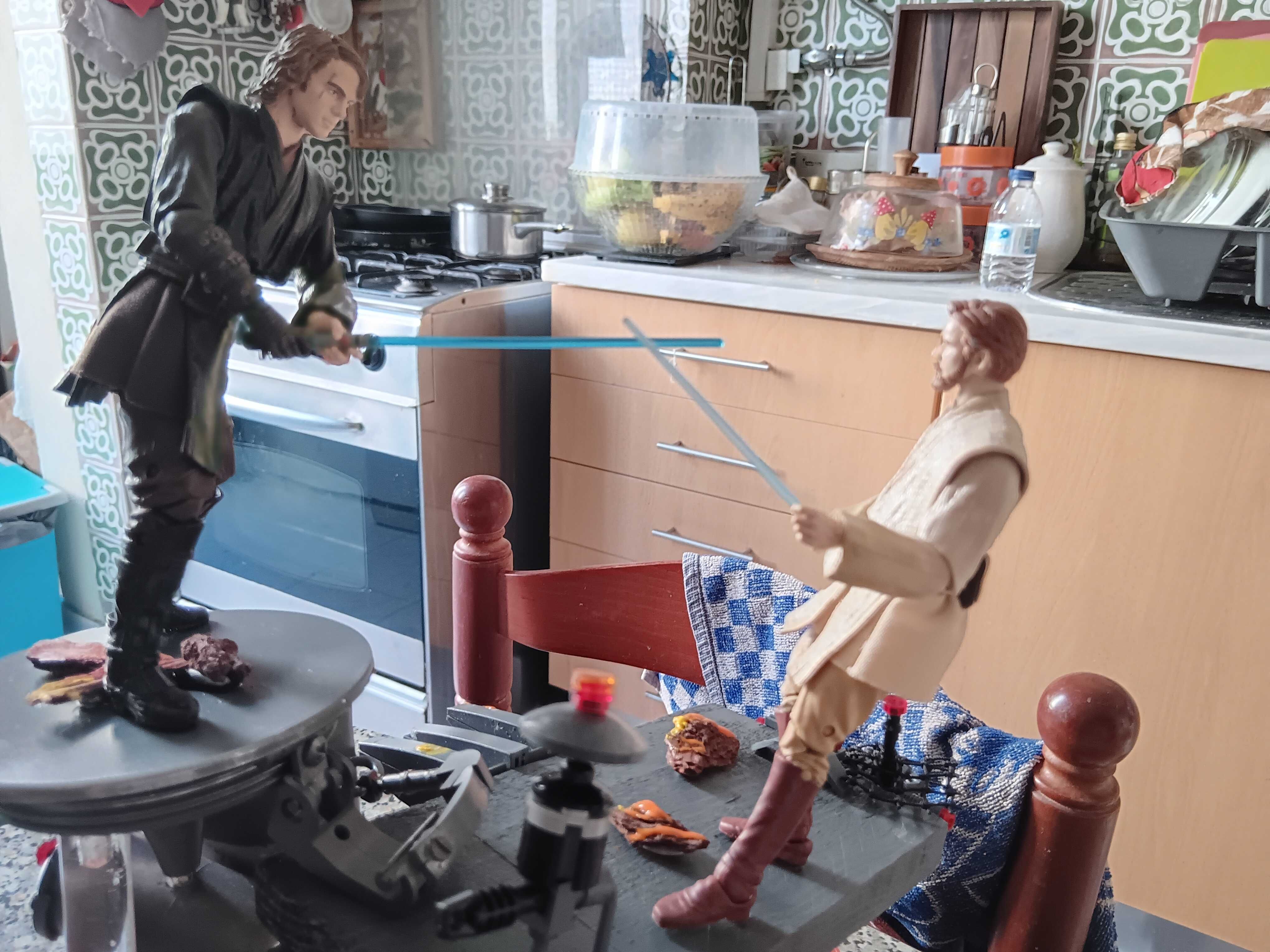 Diorama Star Wars Duelo em Mustafar