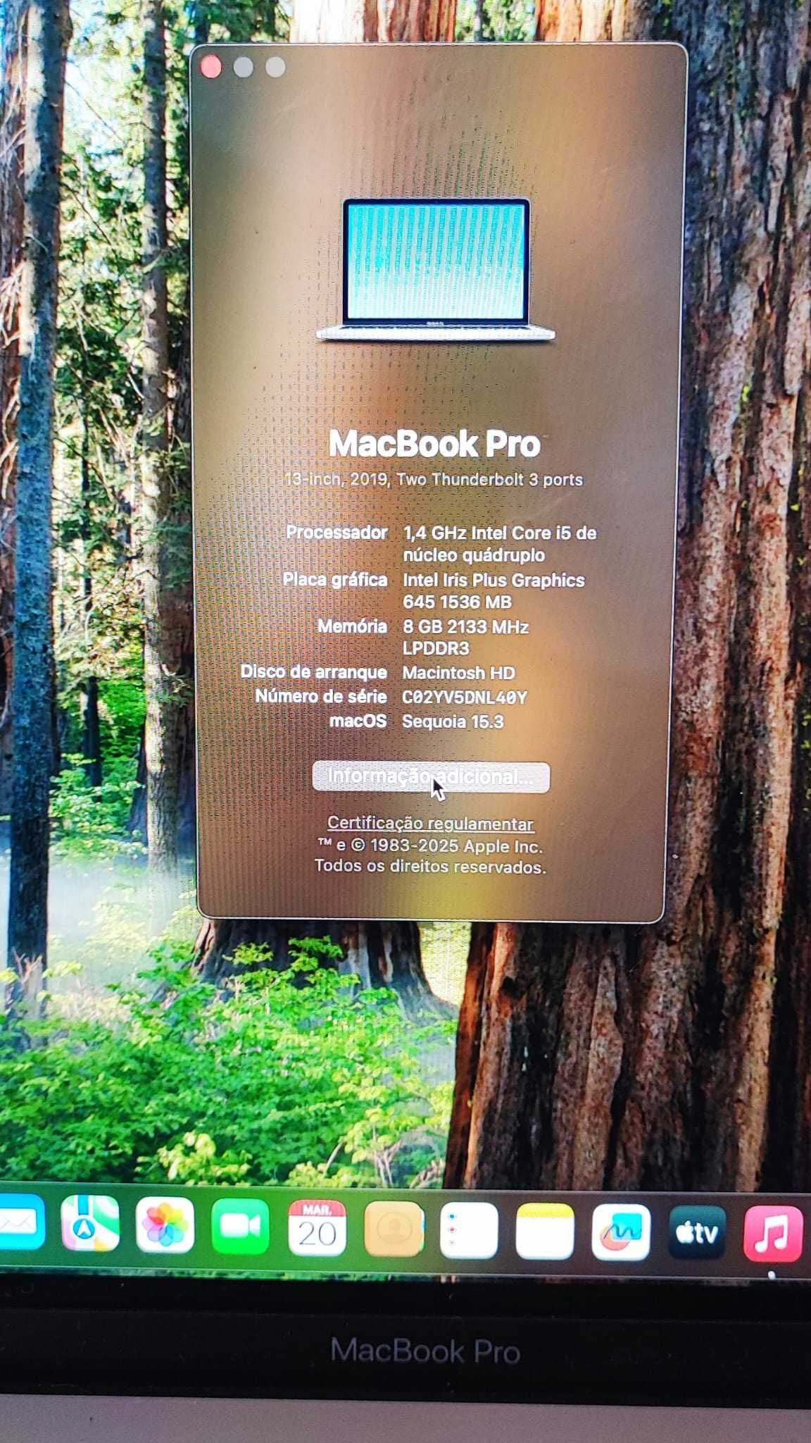 Computador portátil Apple Macbook Pro 13” ‘Core i5’ A2159