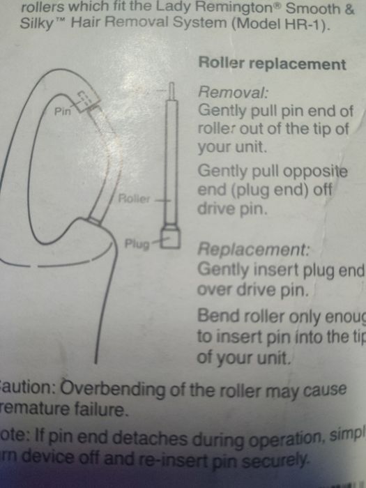 Wymienne rolki do depilatora LADY REMINGTON