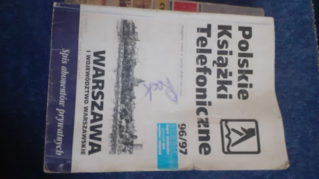 Książka telefoniczna 1996/97 Warszawa i woj. warszawskie